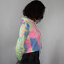 WOMENS CROPPED HOODIE - XXX - TIE DYED