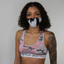 WOMENS BRA TOP - ZERO FUCKS GIVEN CAMOUFLAGE