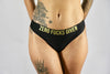 WOMENS SEAMLESS THONG - ZERO FUCKS GIVEN
