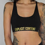 WOMENS SEAMLESS BRA TOP - EXPLICIT CONTENT