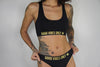 WOMENS SEAMLESS BRA TOP - GOOD VIBES ONLY