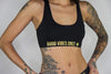 WOMENS SEAMLESS BRA TOP - GOOD VIBES ONLY