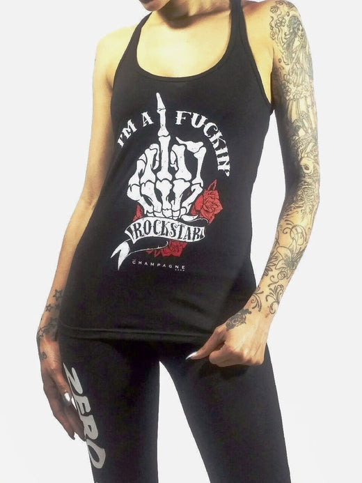 WOMENS TANK TOP - I'M A FUCKIN' ROCKSTAR