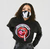 WOMENS CROPPED HOODIE - I LICKED IT SO ITS MINE - BLACK