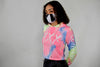 WOMENS CROPPED HOODIE - XXX - TIE DYED