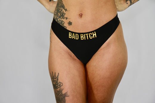 WOMENS SEAMLESS THONG - BAD BITCH