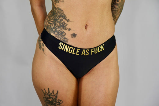 WOMENS SEAMLESS THONG - SINGLE AS FUCK