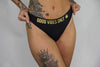 WOMENS SEAMLESS THONG - GOOD VIBES ONLY