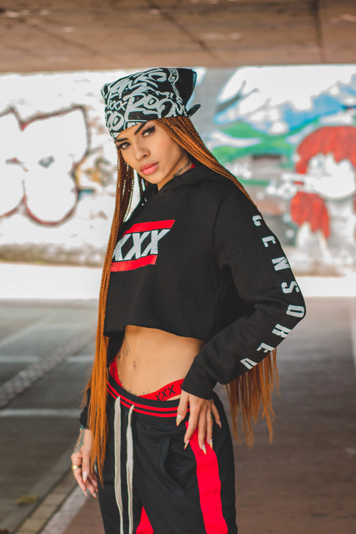 XXX - WOMENS CROPPED HOODIE