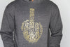 MENS HOODIE - MIDDLE FINGERS UP